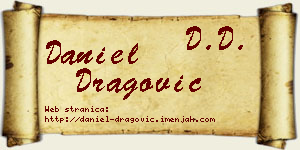 Daniel Dragović vizit kartica